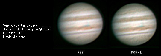 Jupiter, before scope is fixed