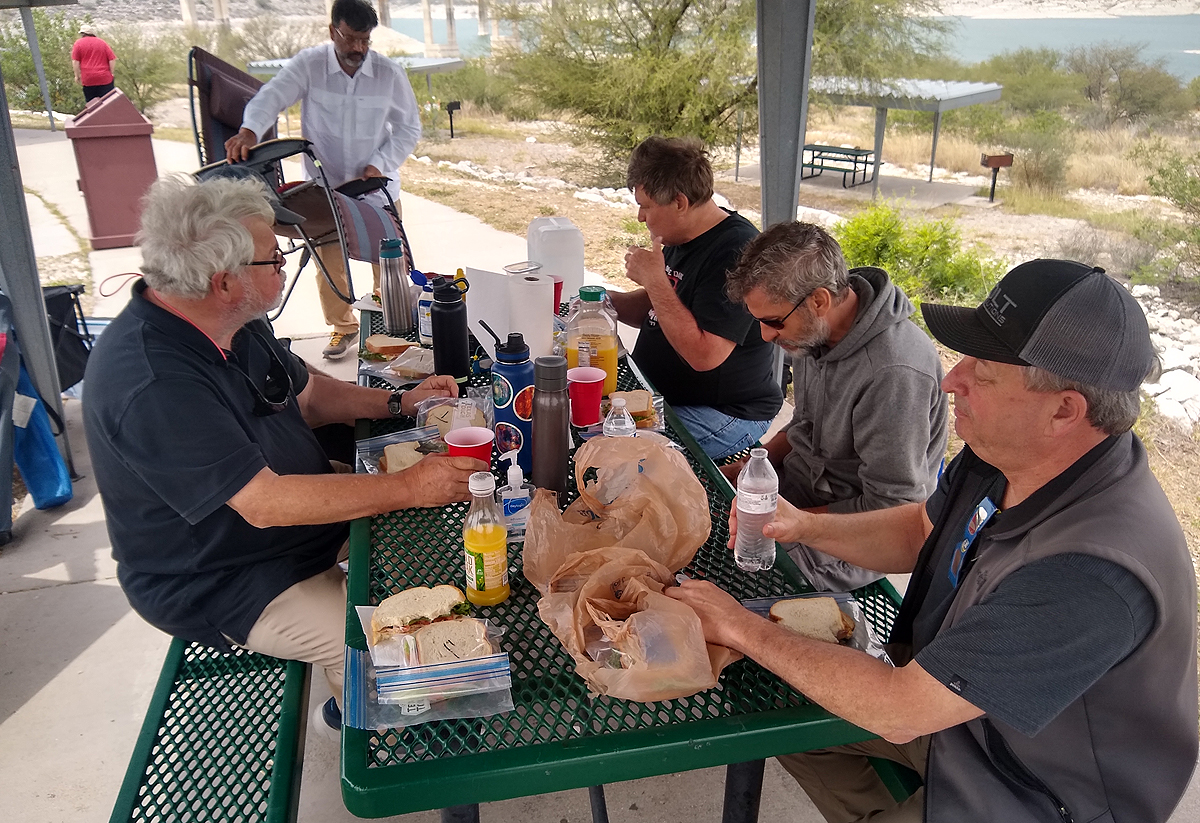 Celebratory lunch after the eclipse