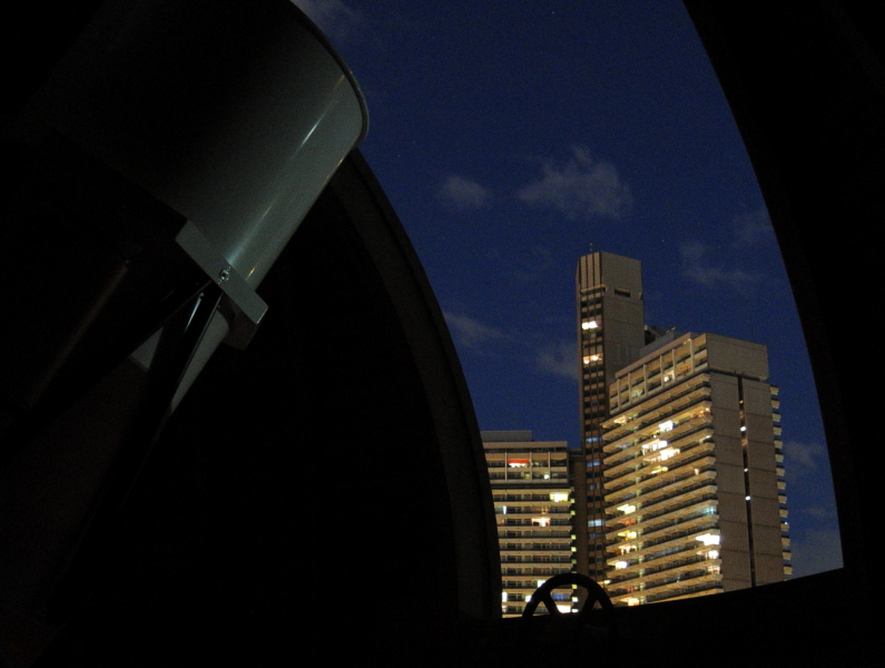 View through the slit at the Cologne observatory