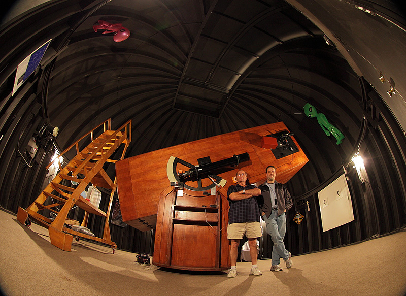 Tom Clark and I with the 42" telescope