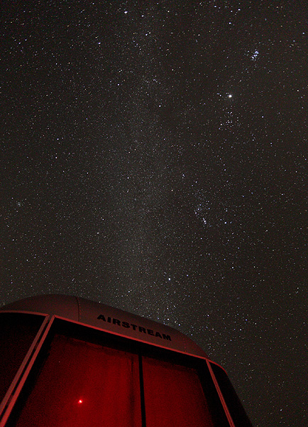 Milky Way over an Airstream