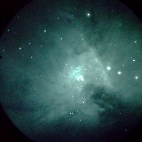 Image intensified view of M42