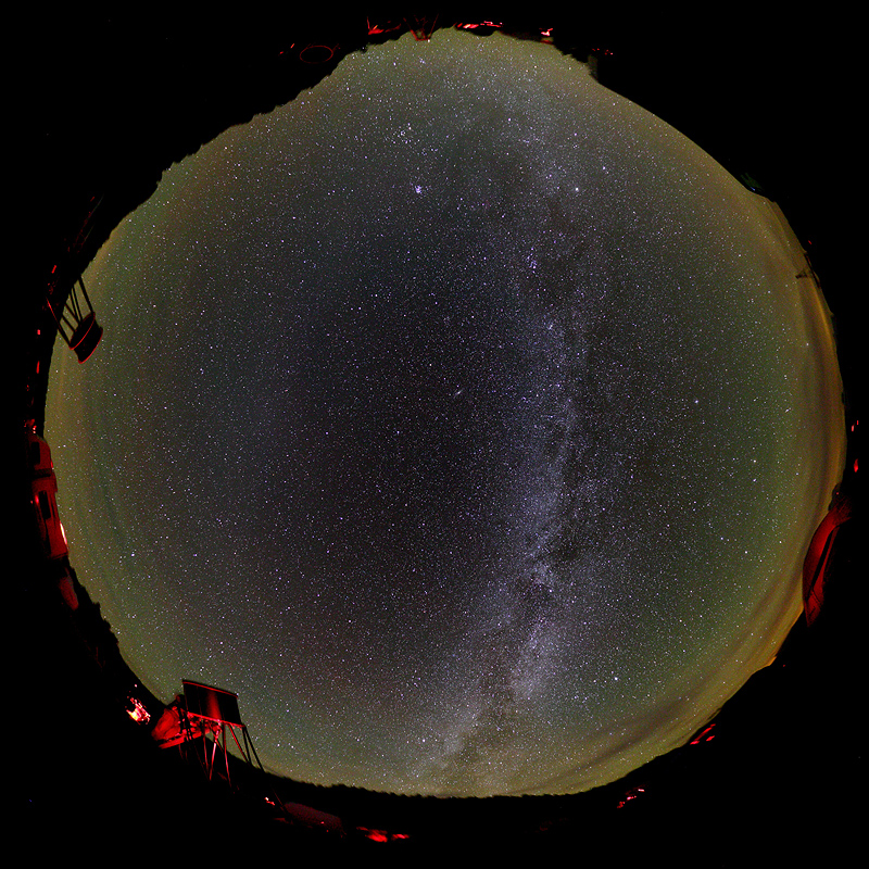 Another all-sky images with skyglow and clouds