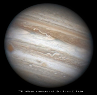 Jupiter image, Frederic Gea, 28" f/3.5 telescope, LCO optics